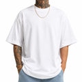 Herren T-Shirt XL Weiß aus Textil mit Oversize-Schnitt