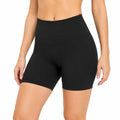 Damen Radlershorts Größe S aus elastischem Stoff Schwarz mit hohem Bund