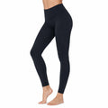 Damen Leggings Größe S aus Stretchstoff in Schwarz mit hohem Bund für Sport und Freizeit